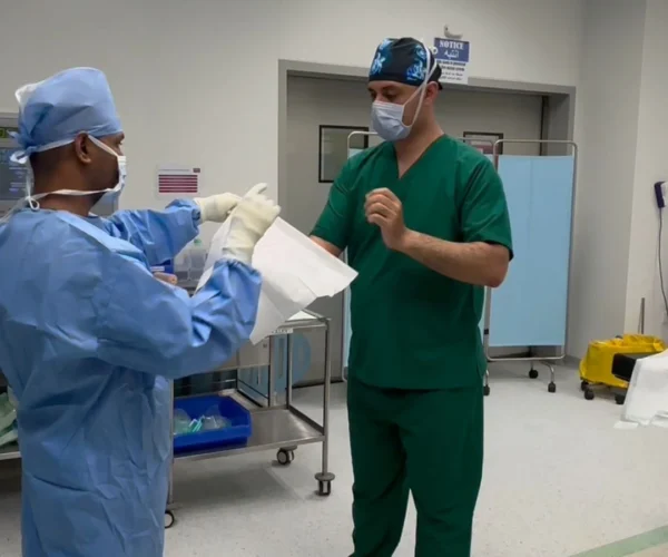 preparing for orthopedic surgery with Dr. Ahmad Azmy